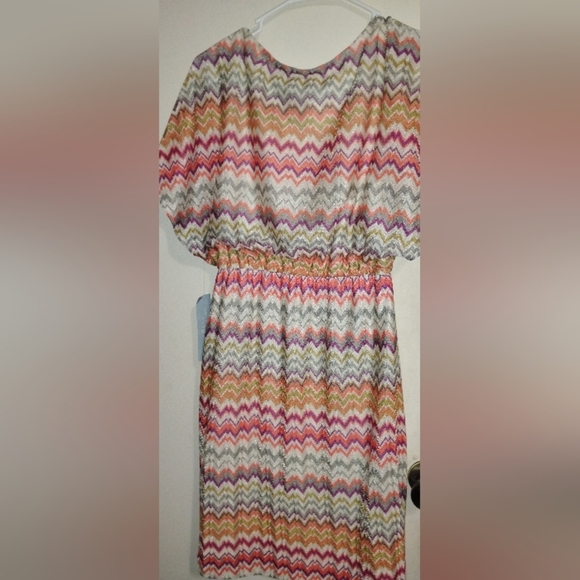 London Times Womens Dress 6P Petite Multicolor Lined Round Neck Pullover - Picture 9 of 13